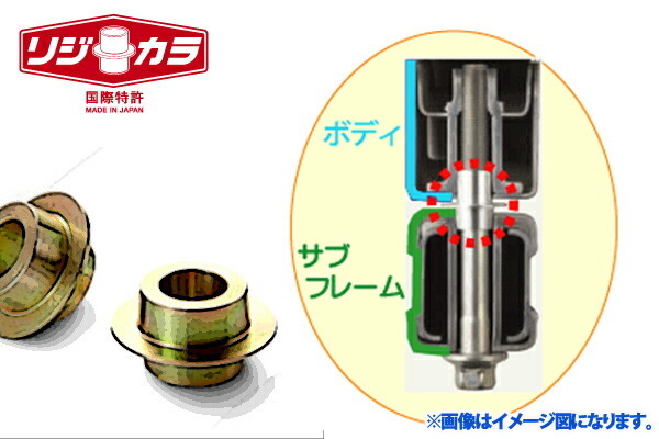 スプーン リジカラ フロント ミニキャブ U61V/U62V 50261-U61-000 取付セット アライメント無 SPOON リジットカラー_画像3