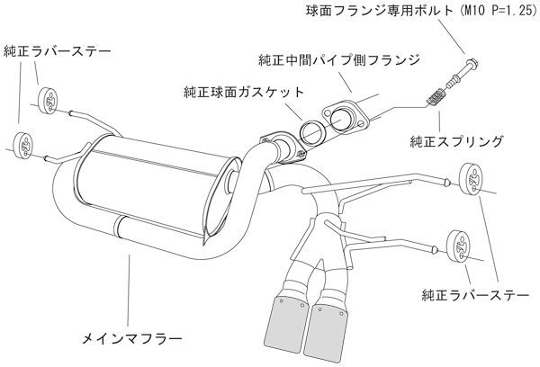 HKS リーガマックスプレミアム マフラー ロードスター DBA-/5BA- ND5RC 32018-AZ010 LEGAMAX Premium スポーツマフラー_画像4