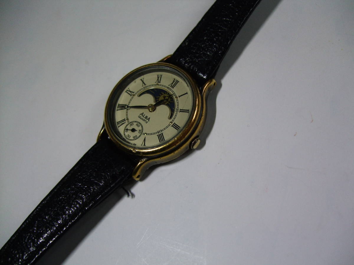 ☆SEIKO - ALBA☆ムーンフェイズ / レディース クォーツ腕時計 ☆SEIKO - ALBA☆ムーンフェイズ / レディース クォーツ腕時計