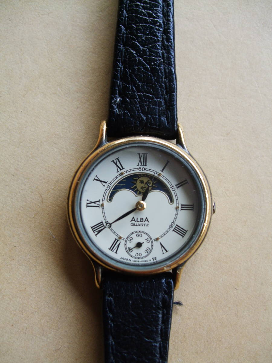 ☆SEIKO - ALBA☆ムーンフェイズ / レディース クォーツ腕時計 ☆SEIKO - ALBA☆ムーンフェイズ / レディース クォーツ腕時計