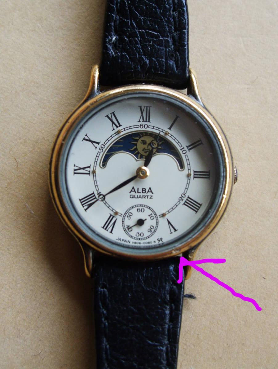 ☆SEIKO - ALBA☆ムーンフェイズ / レディース クォーツ腕時計 ☆SEIKO - ALBA☆ムーンフェイズ / レディース クォーツ腕時計