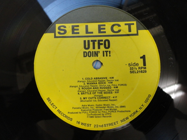 UTFO Doin' It! オリジナル原盤 LP HIPHOP CLASSIC Full Forceプロデュース ダンサブルHIPHOP 視聴_画像3