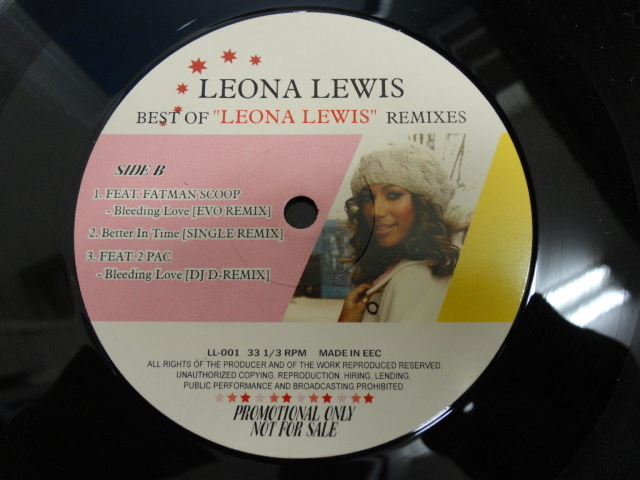 Leona Lewis / Best Of Remixes キャッチーPOPサウンド　BLEEDING LOVE / ANGEL / BETTER IN TIME 収録　_画像2