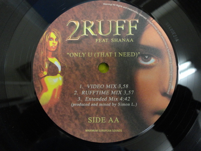 2 Ruff ft. Shanaa Only You (That I Need) キャッチーメロディアス R&B 12 人気のサウンド　The Lover In You 収録 　視聴_画像4