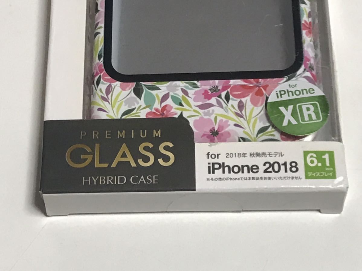 匿名送料込み iPhoneXR用カバー プレミアムガラスケース 可愛い花柄デザイン 新品 iPhone10R アイホンXR アイフォーンXR/NG7_画像3