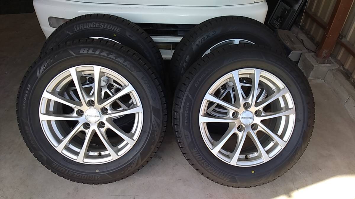 即出荷 2021年製2本イボ有バリ山BS BLIZZAK VRX3ブリザック215