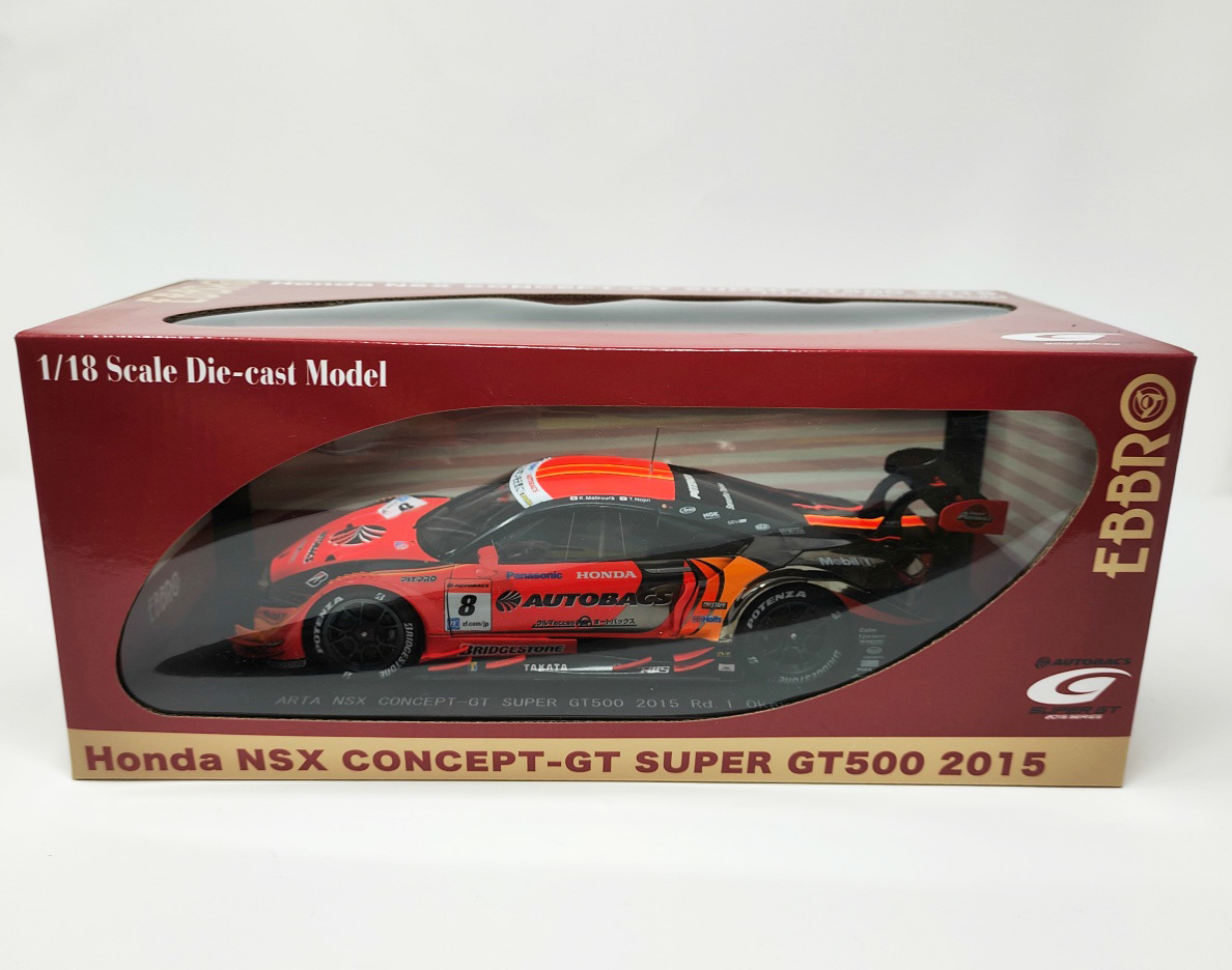 EBBRO 1/18 ARTA NSX CONCEPT-GT SUPER GT500 2015 Rd.1 Okayama EBBRO 1/18 ARTA NSX CONCEPT-GT SUPER GT500 2015 Rd.1 Okayama