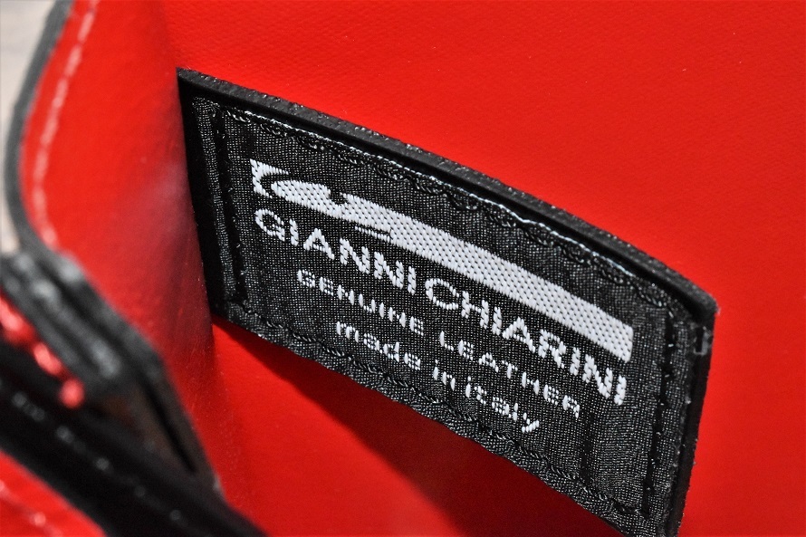 GIANNI CHIARINI ジャンニキャリーニ Shell M シェル M レザー ハンドバッグ イタリア製 未使用 訳ありの画像5