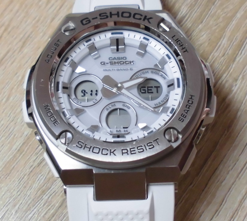 送料300円~ 良品 お宝 カシオ Gショック GST-W310-7AJF 電波ソーラー