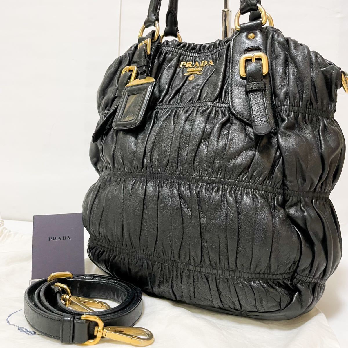 1円 最高級 激レア PRADA プラダ 2way ショルダーバッグ トート