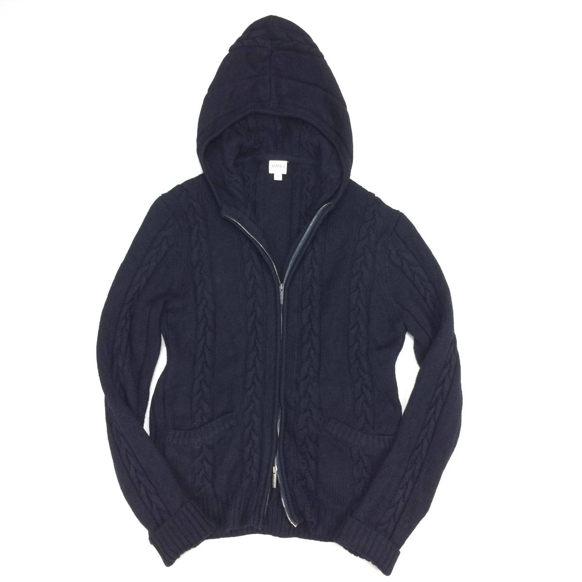ARMANI COLLEZIONI/アルマーニコレッツォーニ秋冬メンズLANAウール濃紺