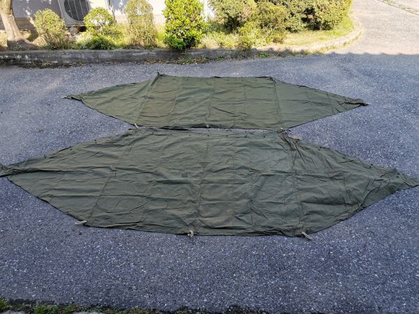 軍放出品】王道 アメリカ軍幕 パップテント シェルターハーフ 軍放出品】王道 アメリカ軍幕 パップテント シェルターハーフ