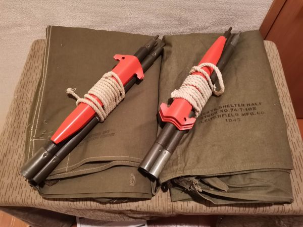 軍放出品】王道 アメリカ軍幕 パップテント シェルターハーフ 軍放出品】王道 アメリカ軍幕 パップテント シェルターハーフ