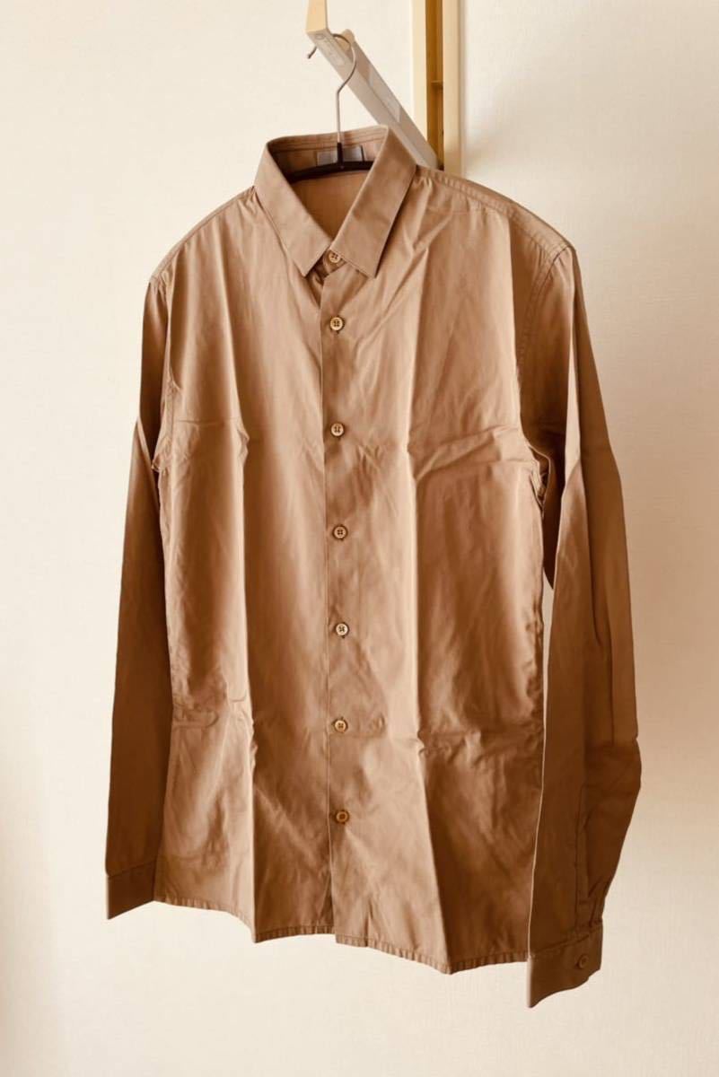 Dior Homme ブラウンカーキ 長袖シャツ ３７ の商品詳細 | Yahoo