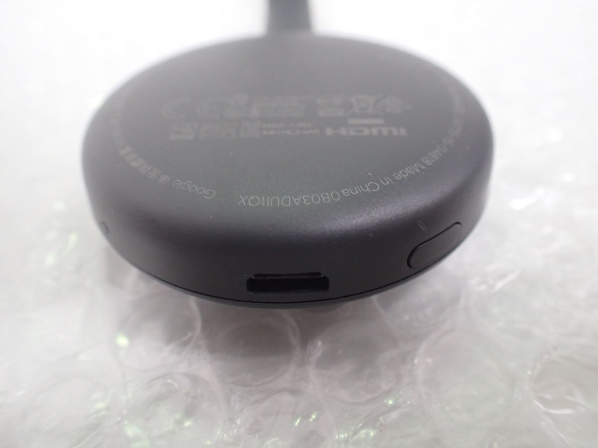 ☆営FU569-60-M　Google Chromecast 正規品 第三世代 2K対応 チャコール GA00439-JP　中古現状品_画像8