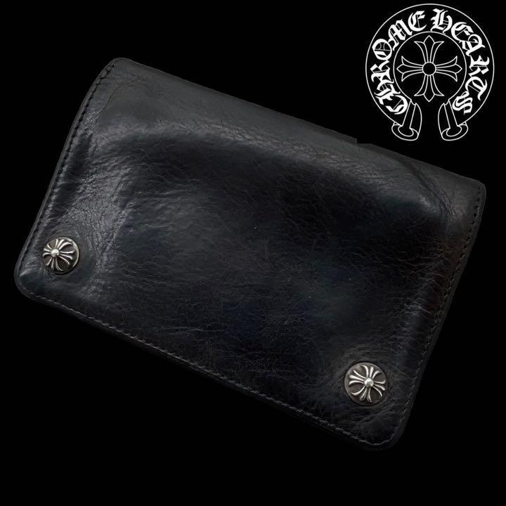 CHROME HEARTS クロムハーツ 財布 2ZIP WALLET クロスボール ボタン 2