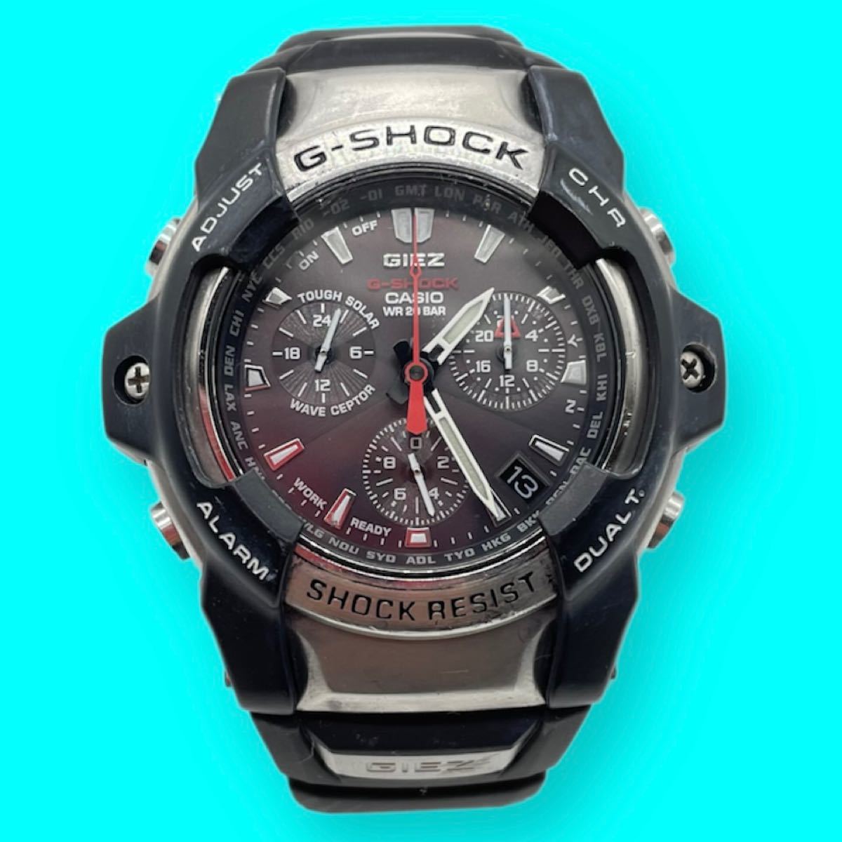 CASIO カシオ G-SHOCK クロノグラフ タフソーラー 電波 GS-1000J