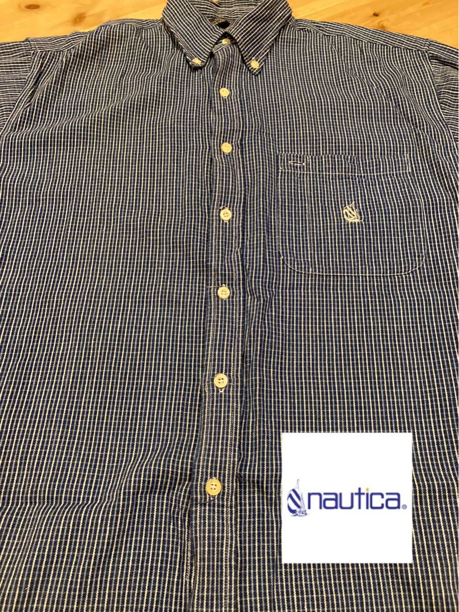 Nautica 長袖 チェック シャツ 90s Lサイズ  長袖シャツ ノーティカ 