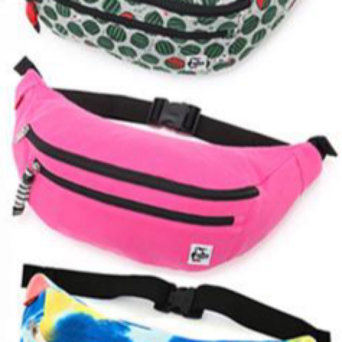 チャムス　　Spur Fanny Pack Sweat  ウエストポーチ　ウエストバッグ　ボディバッグ　　ピンク ボディーバック