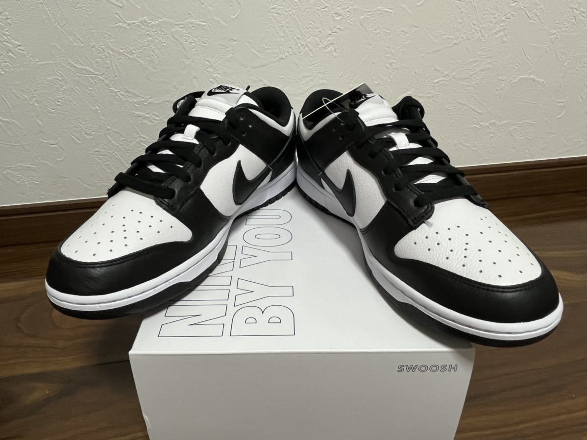 ナイキダンク メンズ 新品未使用 24 5cm nike by you Nike Dunk Low 白