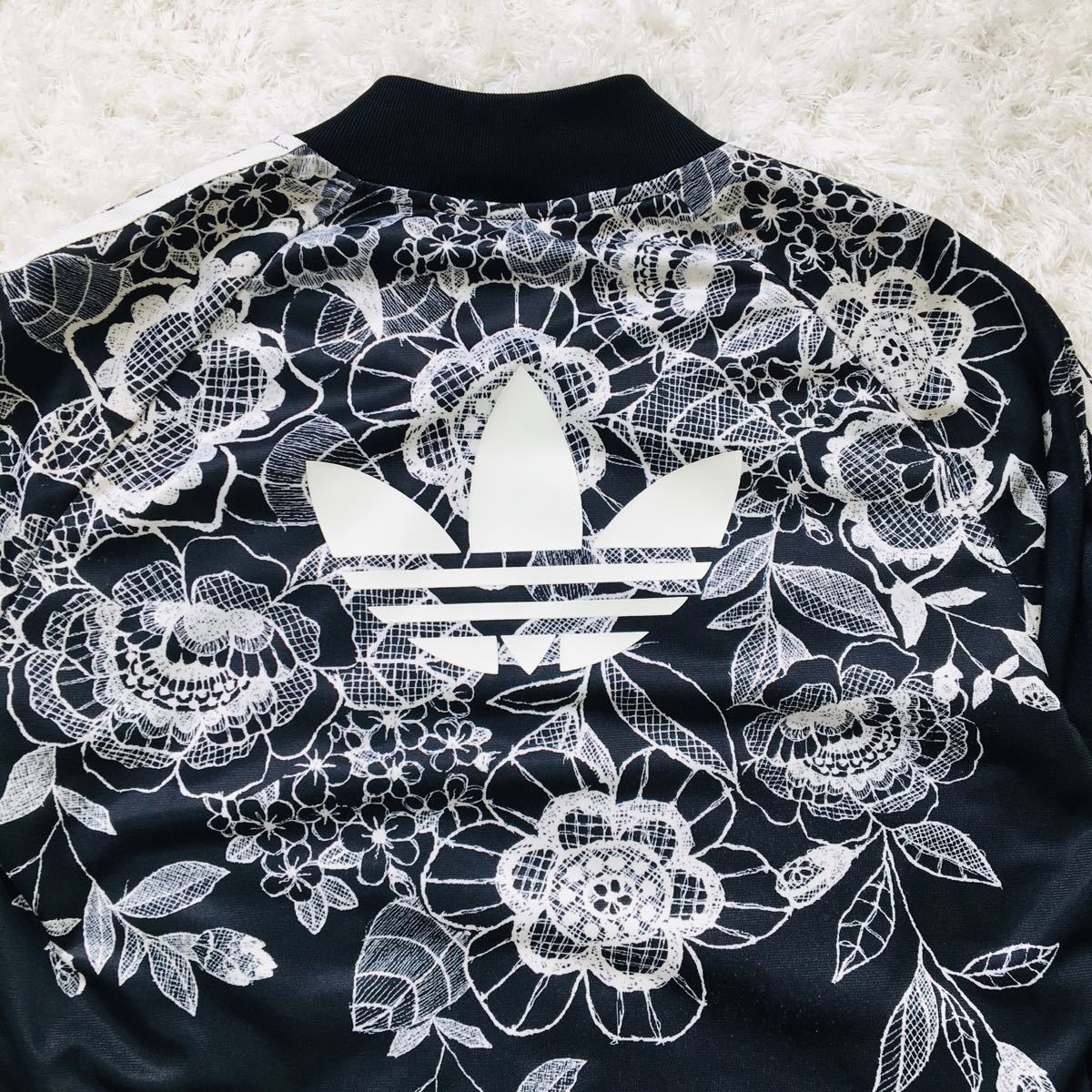 【激レア】 adidas アディダス ジャージ 花柄 トラックジャケット 和柄