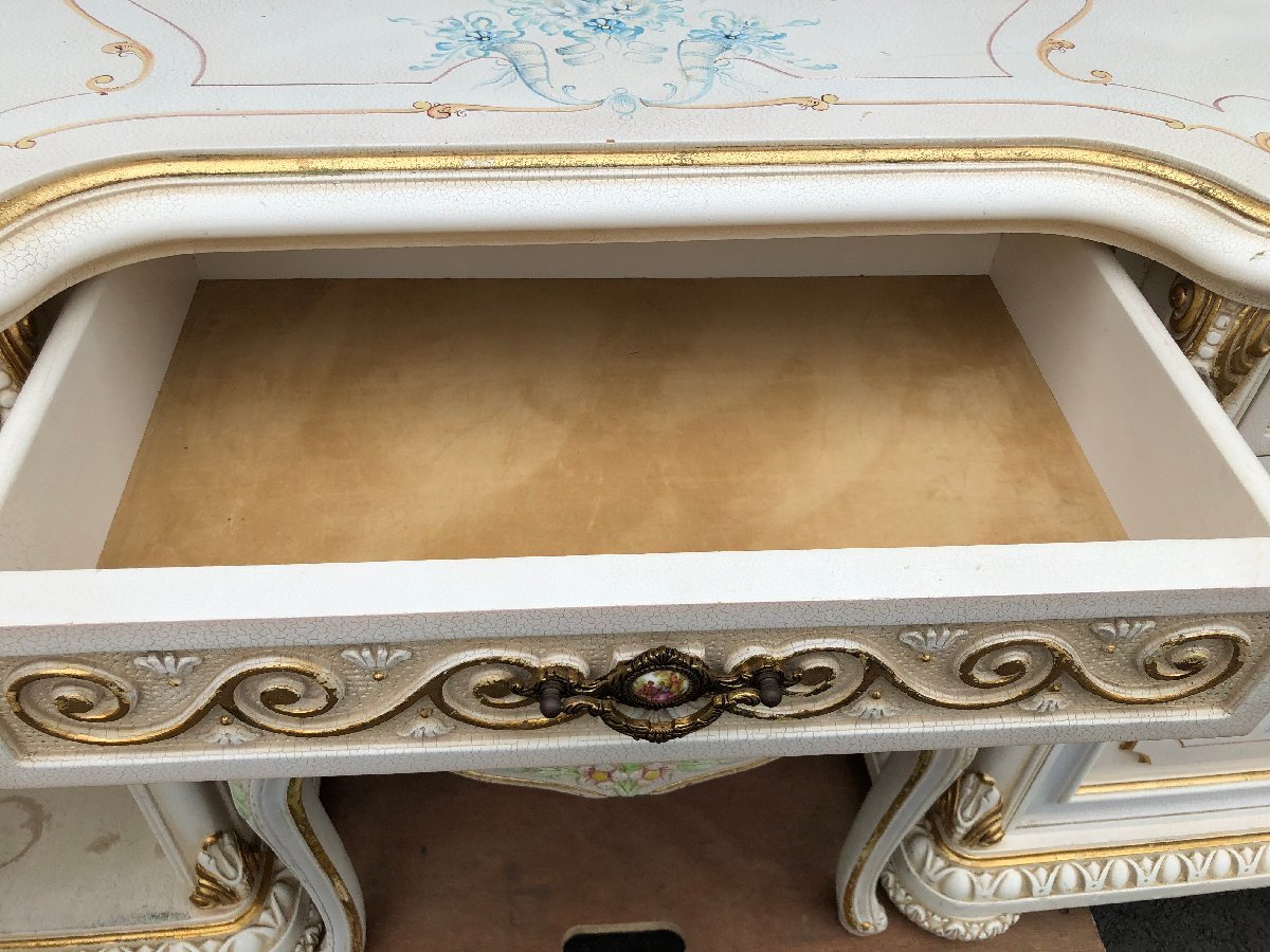 used Italy product?ro here style dresser table ornament mirror dresser desk chest white furniture . furniture cat legs elegant Shizuoka prefecture hem . city 