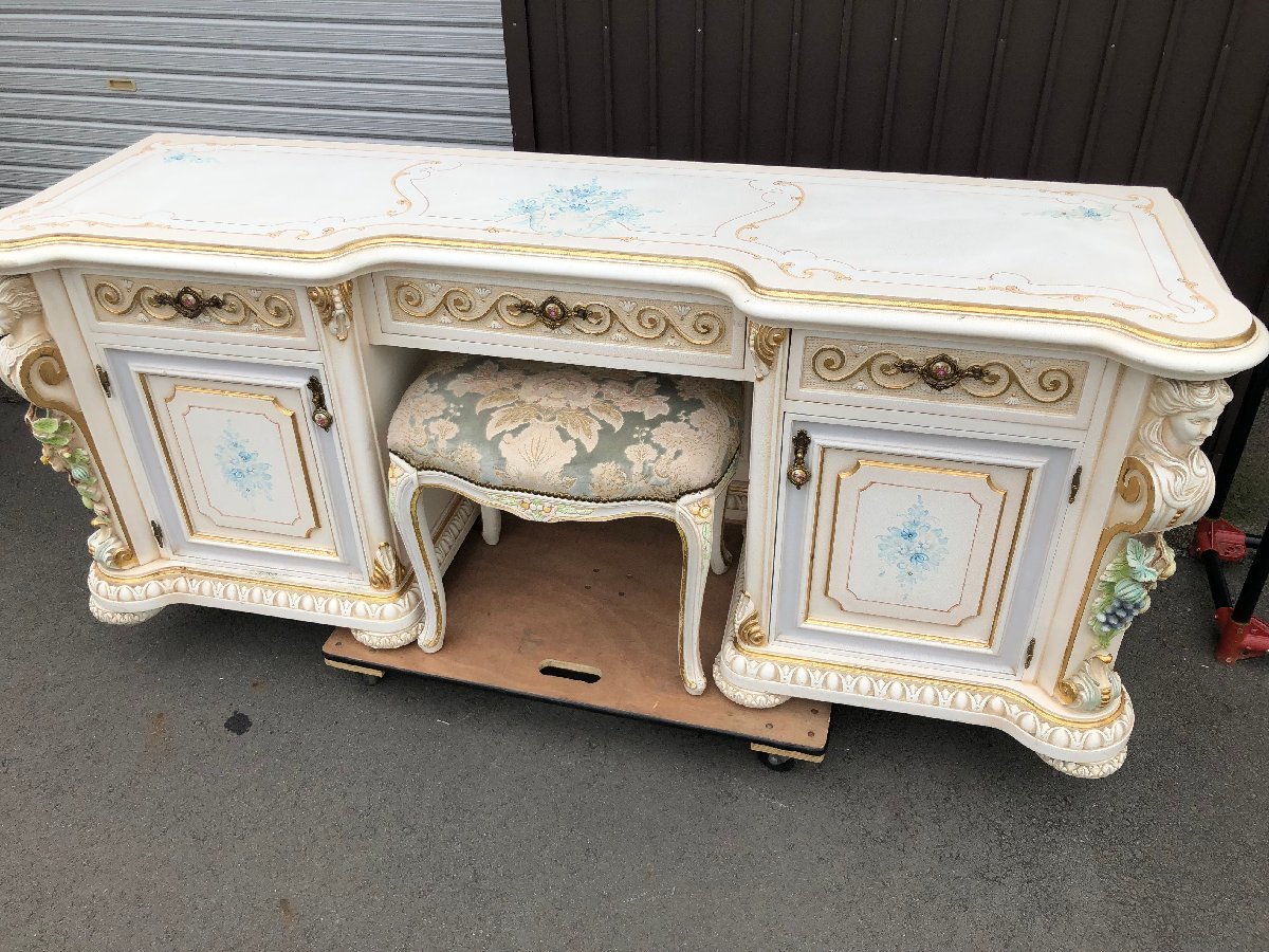 used Italy product?ro here style dresser table ornament mirror dresser desk chest white furniture . furniture cat legs elegant Shizuoka prefecture hem . city 