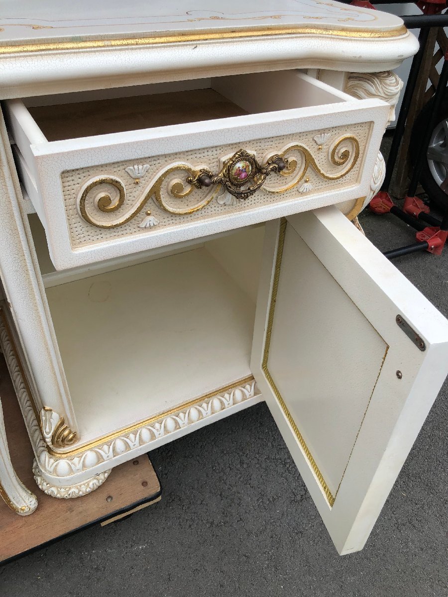 used Italy product?ro here style dresser table ornament mirror dresser desk chest white furniture . furniture cat legs elegant Shizuoka prefecture hem . city 