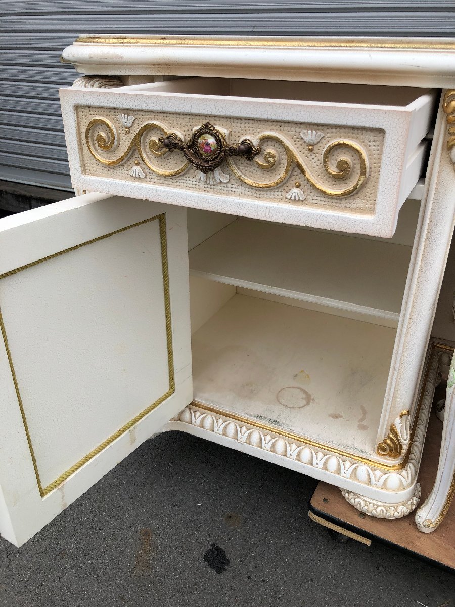 used Italy product?ro here style dresser table ornament mirror dresser desk chest white furniture . furniture cat legs elegant Shizuoka prefecture hem . city 