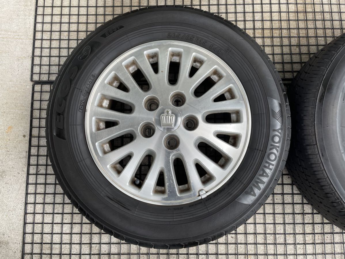 トヨタ クラウン 純正 205/65R15 6.5J+50 5穴 PCD114.3 15インチ 2014年、2016年 タイヤホイール 4本セット 82_画像4