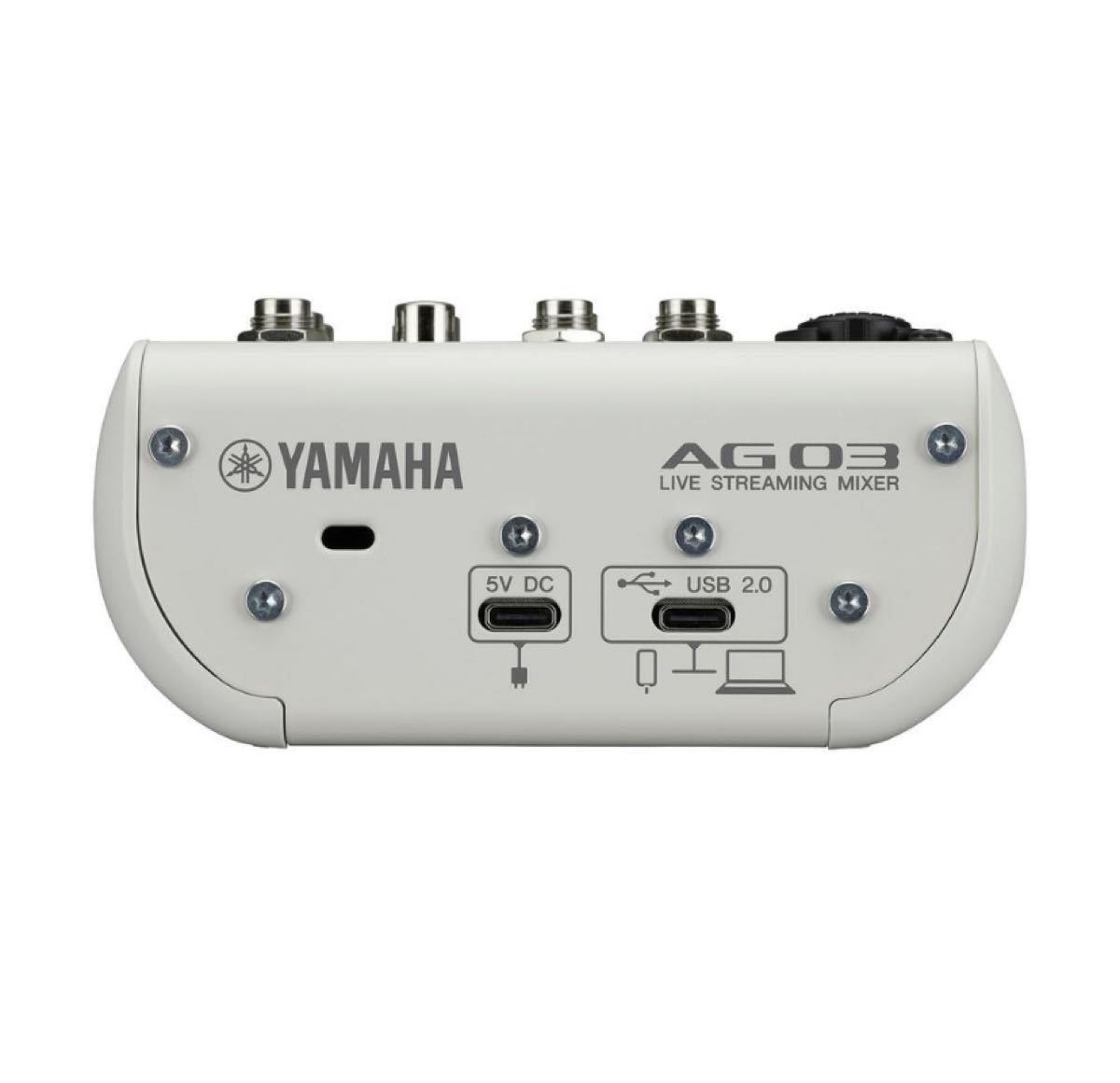 新品 YAMAHA ライブストリーミング ミキサー AG03MK2 W ホワイト