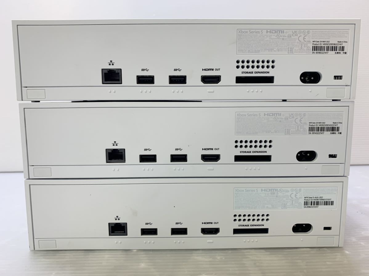 マイクロソフト/Microsoft Xbox Series S 512GB ホワイト 本体のみ 3台
