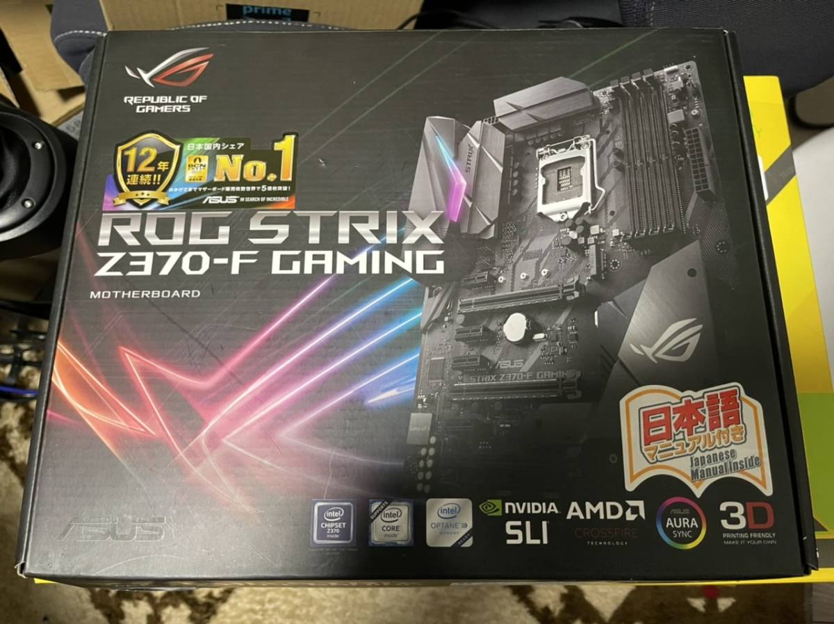 ASUS ROG STRIX Z370-F GAMING + Intel core i7 8700K メモリ32GB www