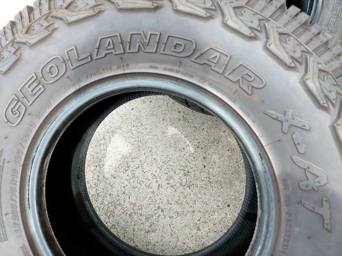 ヨコハマ ジオランダー X-AT 265/75R16 4本 2021年製 バリ山