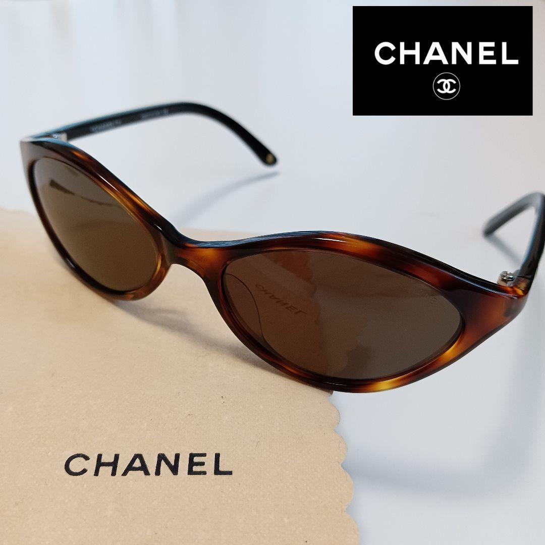 希少!美品!)CHANEL シャネル サイドココ べっ甲柄 サングラス - www