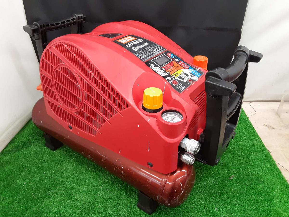 ジャンク品 MAX マックス 常圧/高圧 エアコンプレッサー 45気圧 11L AK 美品 ◆MAX マックス AK-HL1270E2 エアーコンプレッサージャンク 工具/メンテナンス