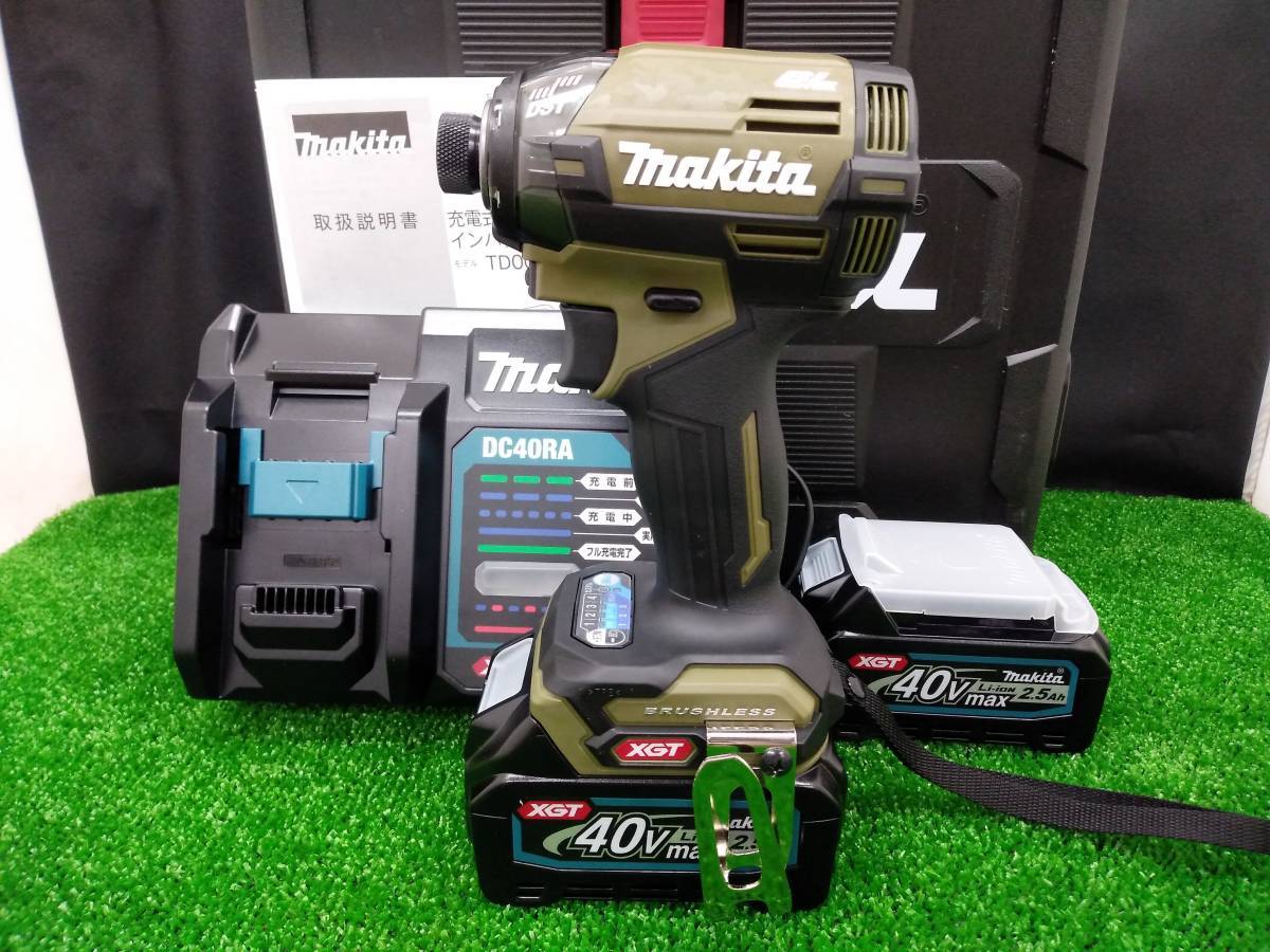 未使用品 makita マキタ 40Vmax 2.5Ah 充電式 インパクトドライバ