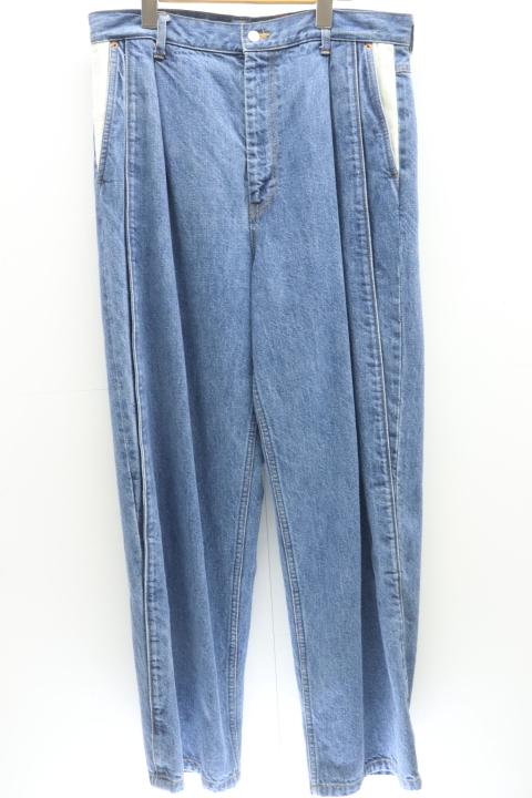stein デニムパンツ M RECONSTRUCTION WIDE DENIM JEANS/stein/M