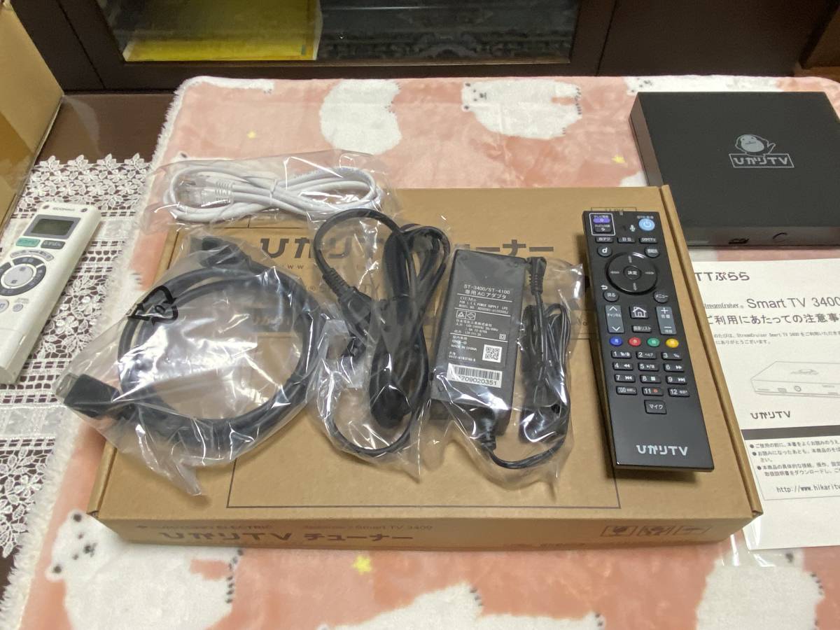 テレビ/映像機器 その他 ひかりTV用トリプルチューナー Smart TV3400(リモコン・アダプタ付属 