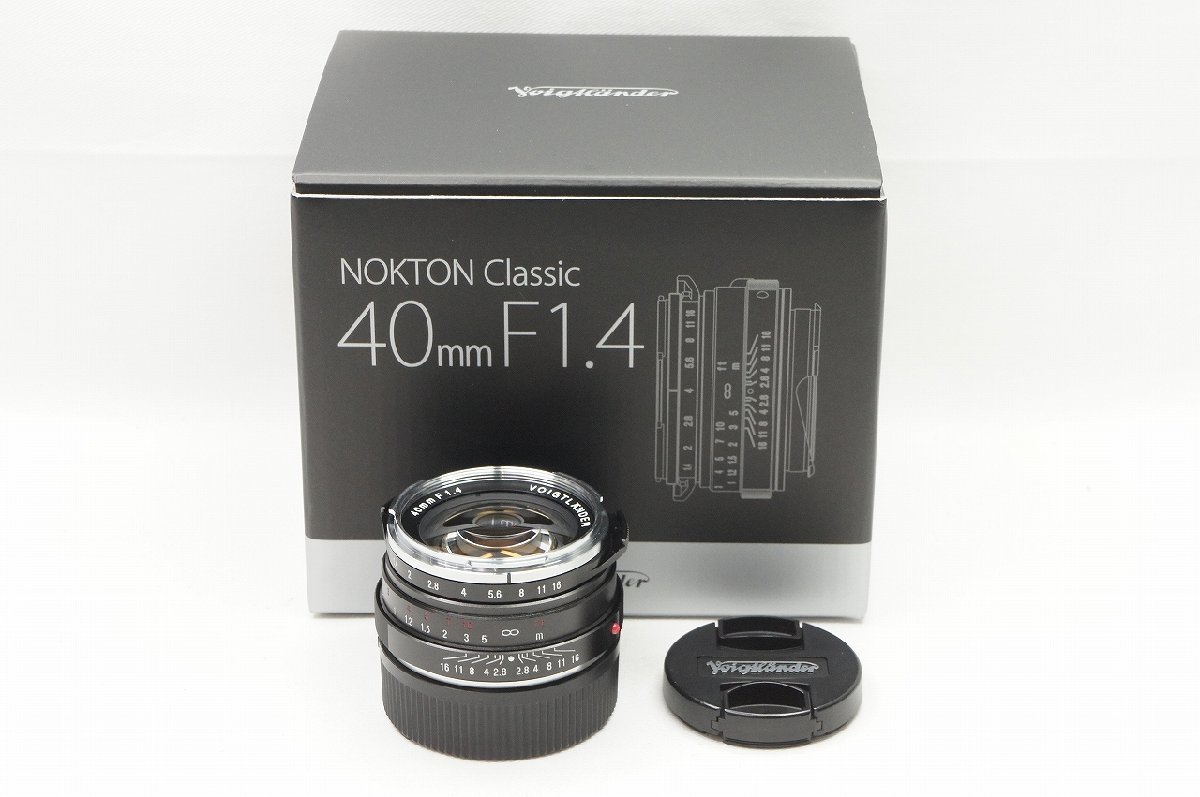アルプスカメラ】美品VOIGTLANDER NOKTON CLASSIC 40mm F1.4 S.C. VM