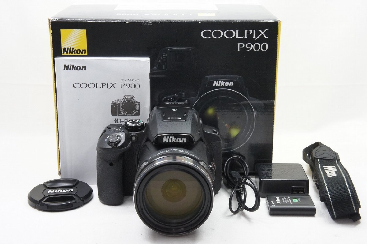【アルプスカメラ】美品 Nikon ニコン COOLPIX P900 デジタルカメラ 元箱付 220916aj