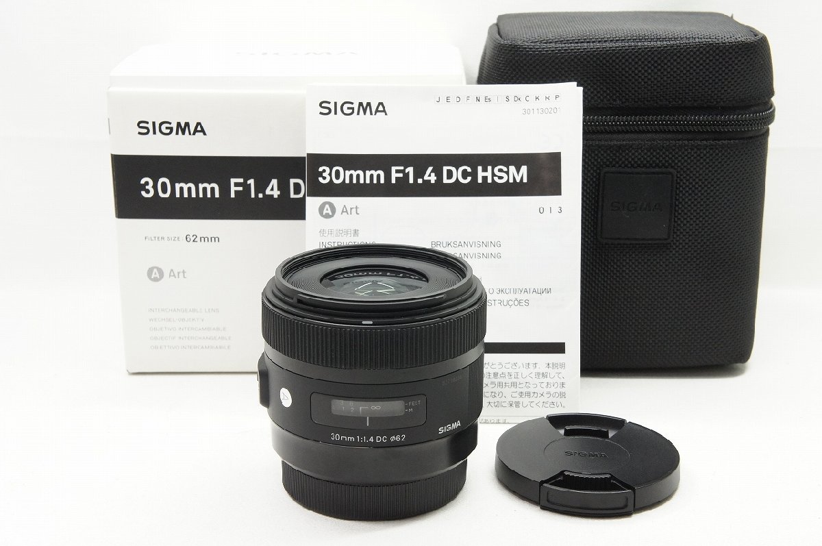 アルプスカメラ】美品 SIGMA シグマ Art 30mm F1.4 DC HSM Canon