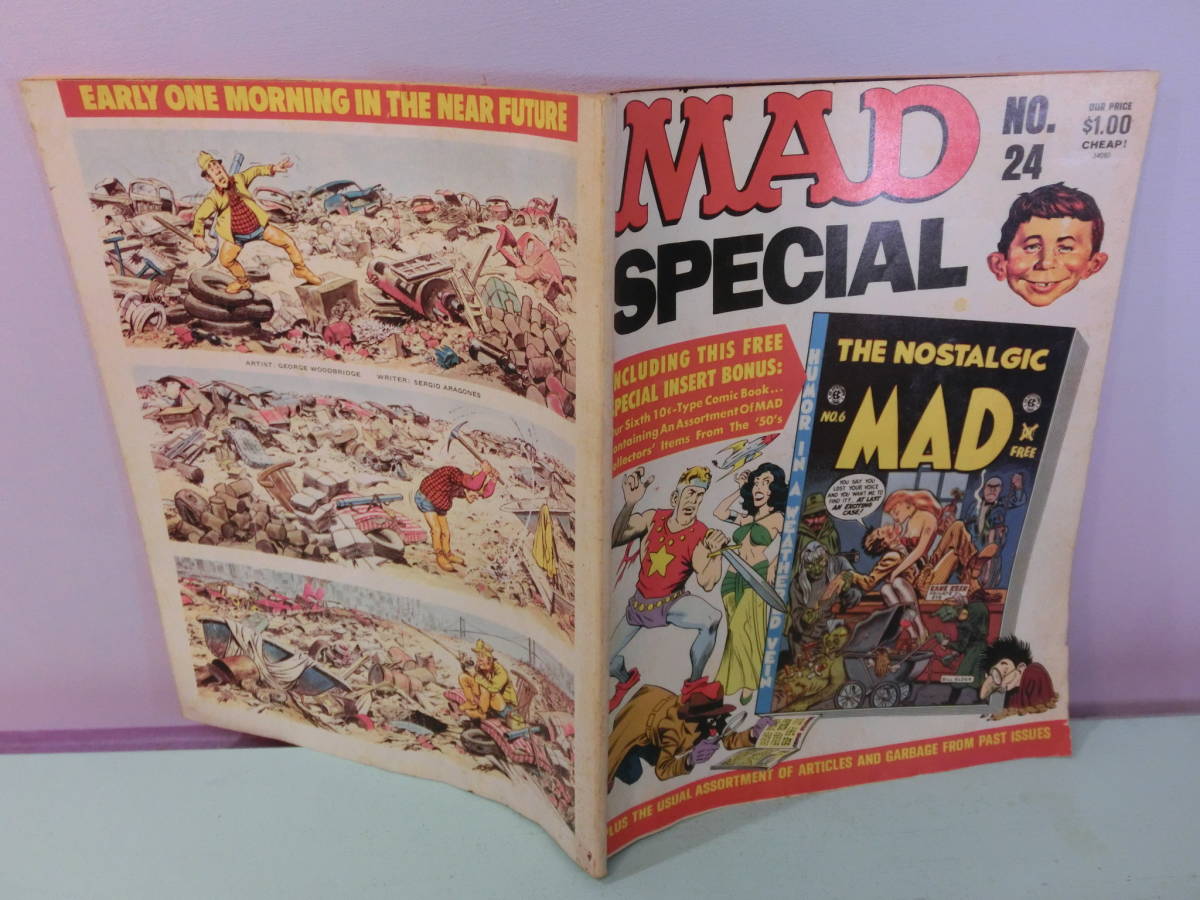 MAD грязь журнал Alfred *E* Newman *1977 Vintage комикс American Comics журнал дополнение имеется специальный номер манга Alfred E. Neuman