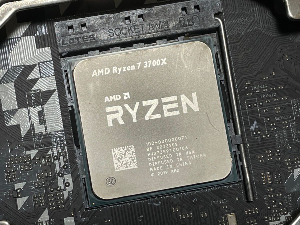 CPU AMD RYZEN7 3700X 3 6GHz 8コア16スレッド PCパーツ 動作確認済み