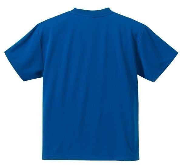 Tシャツ S コバルトブルー ドライ 吸水 速乾 ポリ100 無地 半袖 ドライ素材 無地T 着用画像あり A557 ブルー 青 青色_画像6
