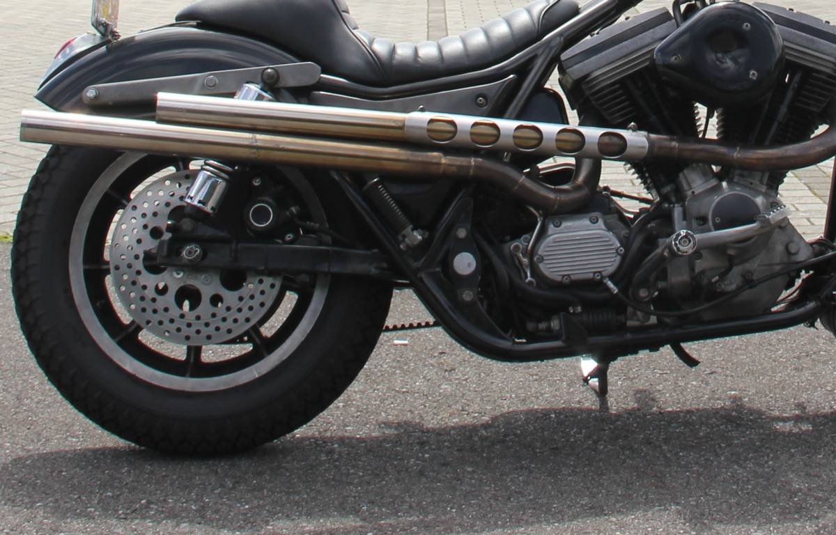 FXR ワンオフ マフラー サイレンサー/検 ショットガン ハーレー FXR ワンオフ マフラー サイレンサー/検 ショットガン ハーレー