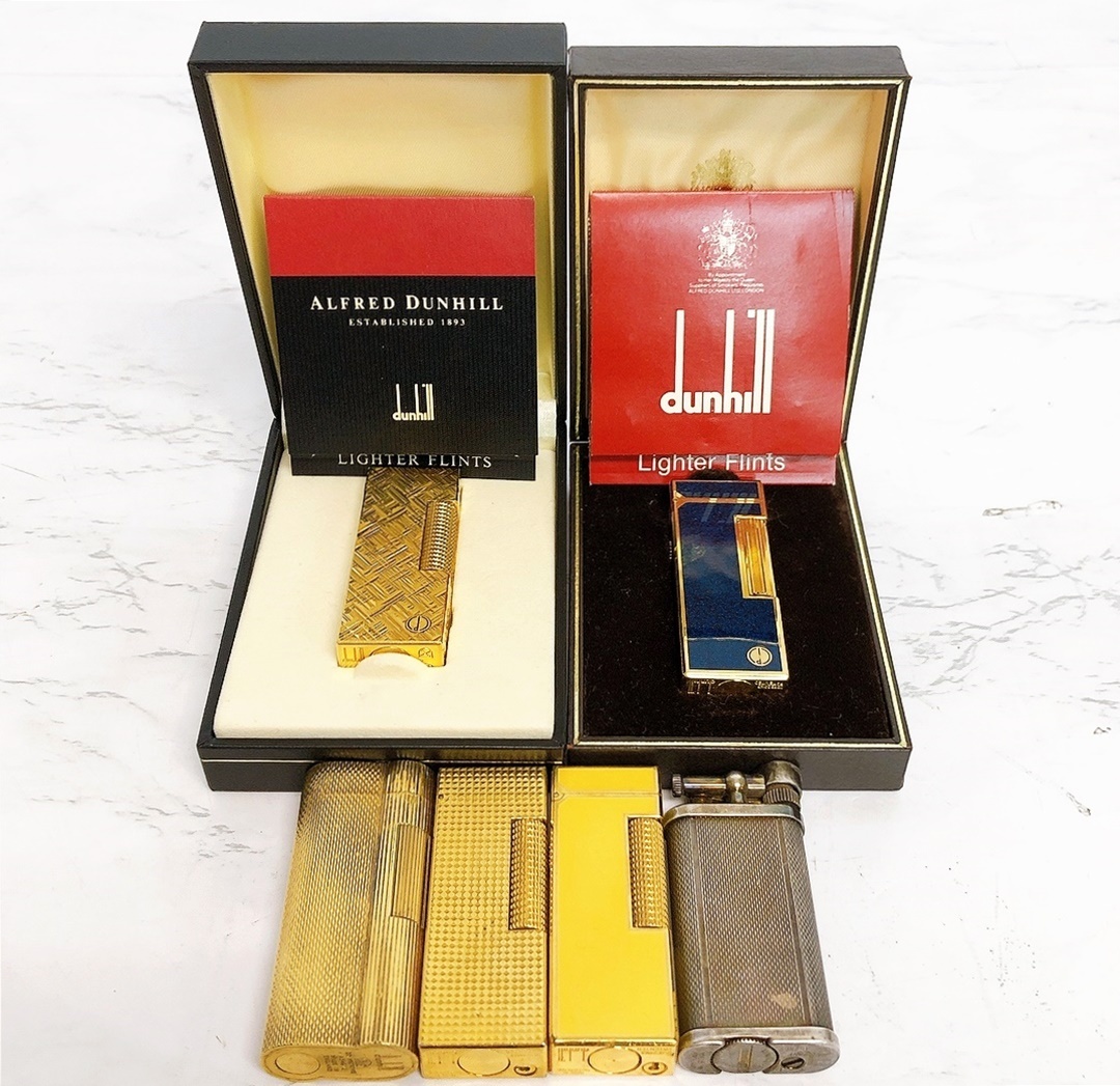 ダンヒル ガスライター まとめて 6個セット 着火未確認 ジャンク ★dunhill★ライター★ダンヒル★ジャンク★箱あり★