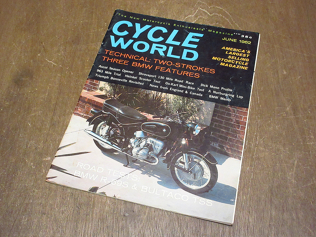 ビンテージ60's●CYCLE WORLD 1962年6月モーターサイクルマガジン●220907i7-otclct 1960sバイク雑誌オートバイアメリカ_画像1