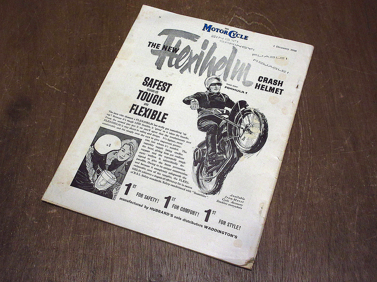 ビンテージ60's●THE MOTOR CYCLE 1960年12月1日モーターサイクルマガジン●220907i3-otclct 1960sバイク雑誌イギリス英国_画像2