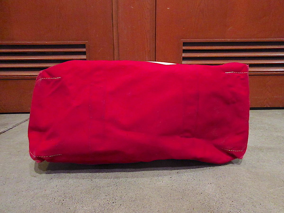 L.L.Beanロングハンドルキャンバストートバッグ白×赤size L●220917r4-bag-ttエルエルビーンUSA製ハンドバッグビーントート_画像3